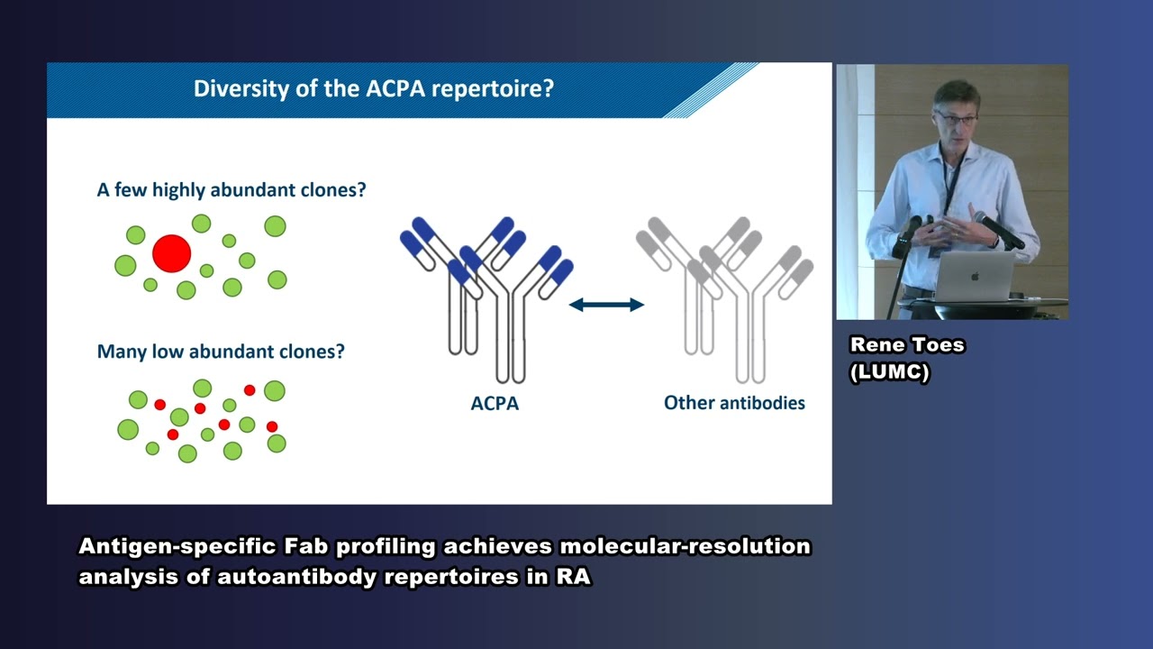 Prof Rene Toes - Antigen-specific Fab profiling of autoantibody repertoires in RA