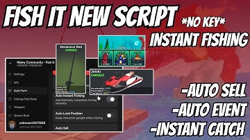 FISH IT Script | NO KEY Fisch GUI – Auto Farm, Instant Catch, Infinite Fish, Auto Buy & Events OP! 🐟