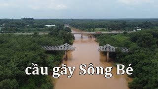 Di tích cầu gãy Sông Bé ở Bình Dương.