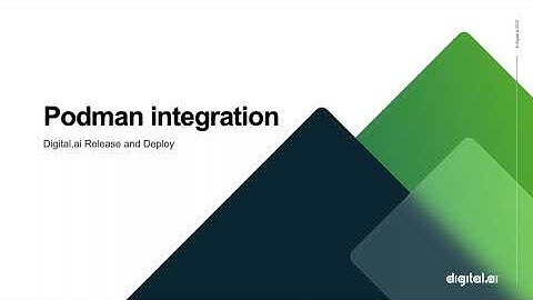 Banff Platform Release Product Demo – Release and Deploy – Podman