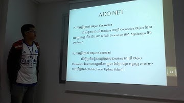 Advanced C# ADO NET Group1, 4 Using  NET Data Provider Presentation by Mr  Soeur Rithiya