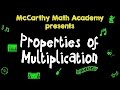 Properties of multiplication song  commutative associative distributive 
