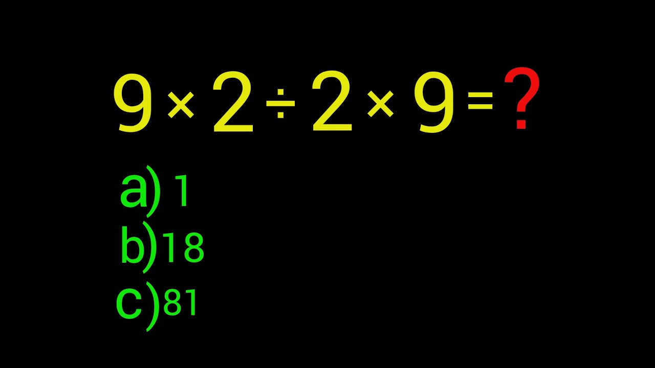 Can You Solve This Simple Math Problem ? - YouTube
