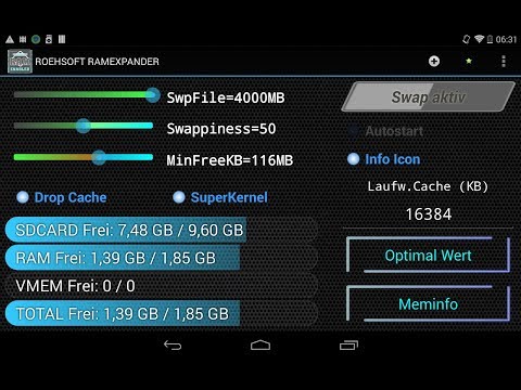 Android Telefon ve Tablet Ram Artırma RAMEXPANDER VIRTUAL RAM SWAP - English Subtitle
