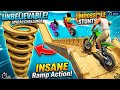 SHINCHAN AND FRANKLIN TRIED THE IMPOSSIBLE SPACE TO EARTH BUMPY ROAD CHALLENGE GTA 5 GAMING