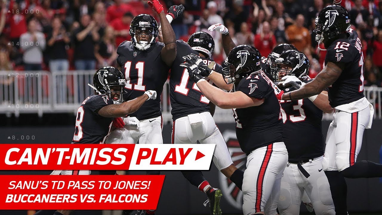 Mohamed Sanu's TD Pass to Julio Jones, Amazing Trick Play! 🦄 | Can't-Miss Play | NFL Wk 12