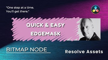 Davinci Resolve Fusion - Bitmap Edge Mask