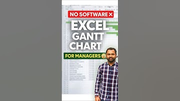 Gantt chart in Excel #shorts #shortsforgoals