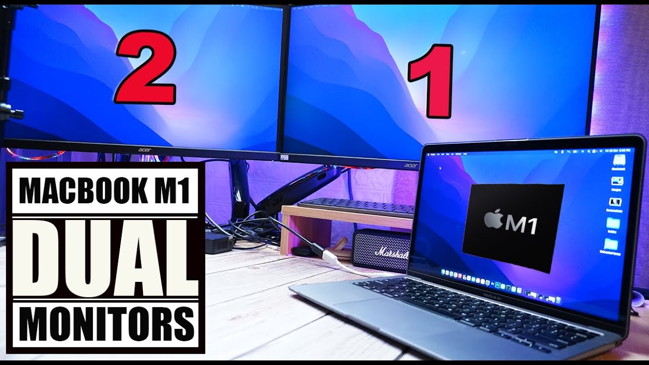 Macbook M1 Multiple Extended Display Setup (100% Working!) - YouTube
