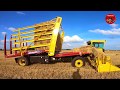 Baling Wheat Straw near Continental Ohio - July 2018