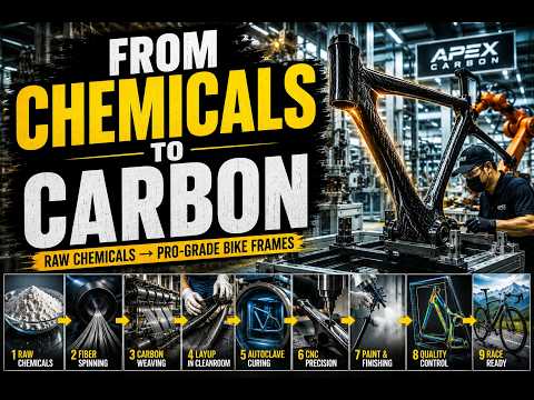 Inside the Factory That Builds Pro‑Grade Carbon Bike Frames from Raw Chemicals