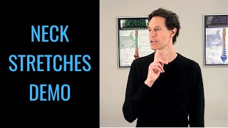 Neck stretches compilation demonstration video by Toronto chiropractor Dr. Byron Mackay