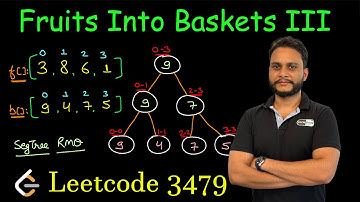 Fruits Into Baskets III | Leetcode 3479 | Segment Tree RMQ