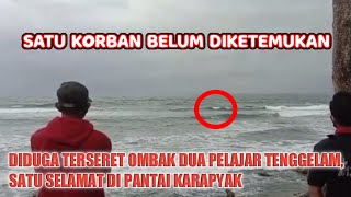 Dua Anak Tenggelam Di Pantai Karapyak,Satu Belum Ditemukan