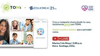 Conoce TOMi Digital y presenta tus clases de forma entretenida - Clase 5-Mayo-2020 Conoce TOMi Digital y presenta tus clases de forma entretenida - Clase 5-Mayo-2020