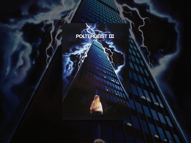 Carol Anne (Heather O'Rourke) greets the TV people in the poster for the Poltergeist game.