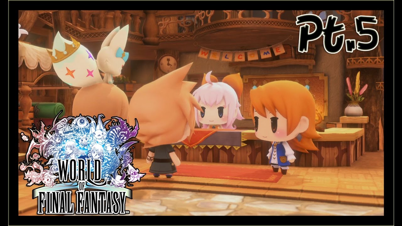 World of Final Fantasy Playthrough Part 5 - Sherlotta, Refia, Boss Fenrir