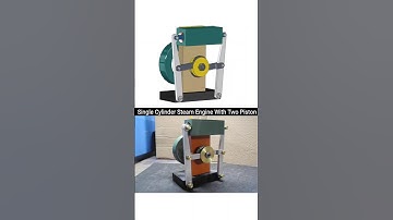 Single Cylinder Steam Engine With Two Pistons(Opposite Piston)#mechanism#engineering#engine#3ddesign