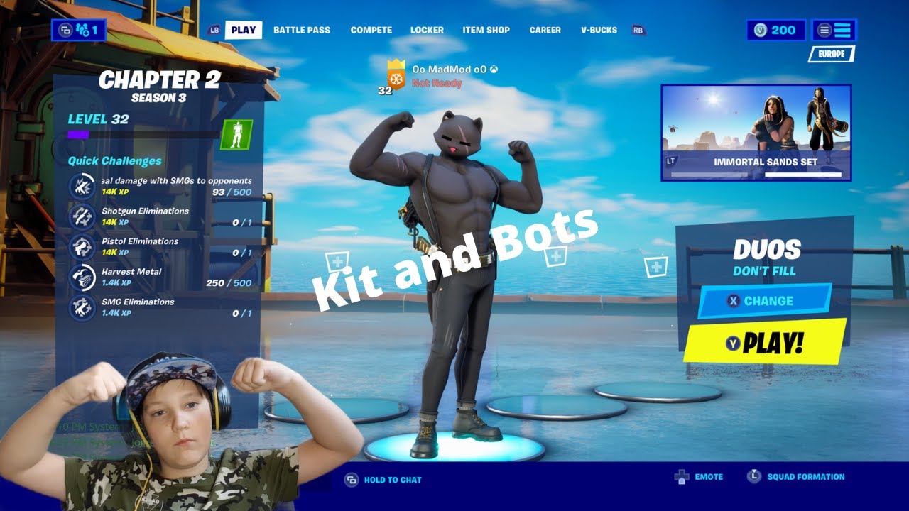 I got a win in Fortnite by eliminating Kit - YouTube