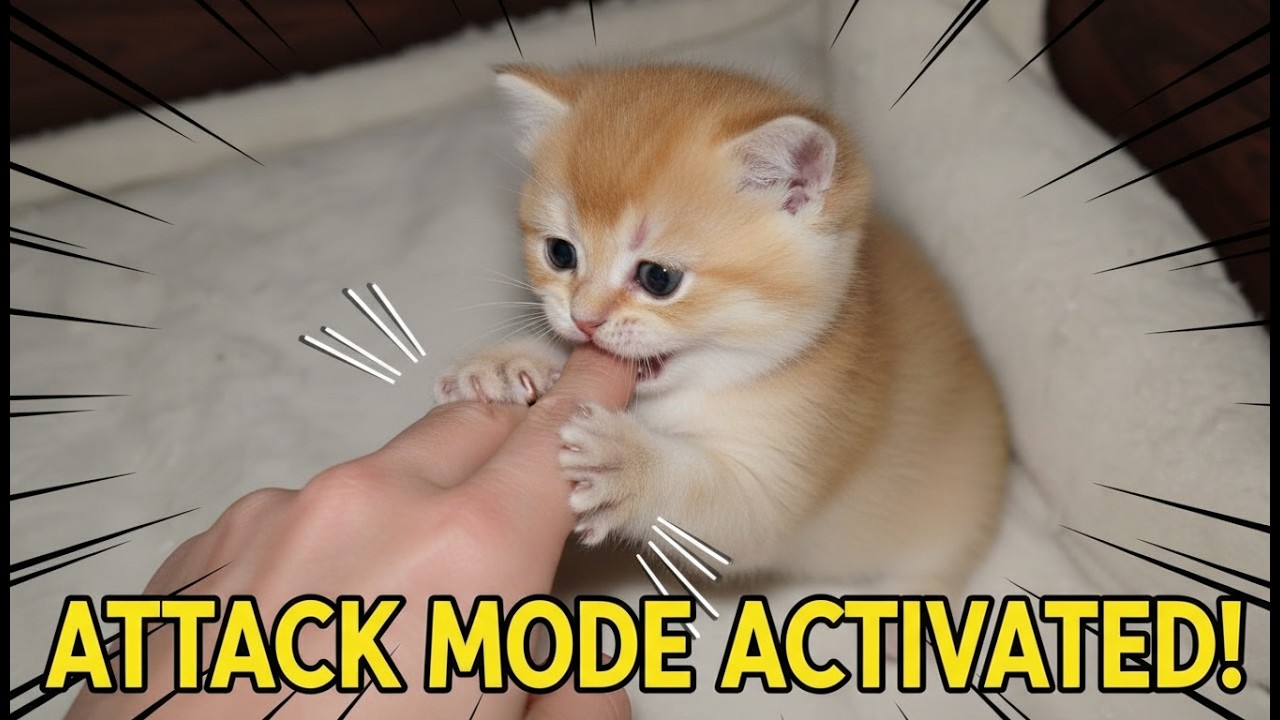 Day 19  The kitten plays and hunts my hand