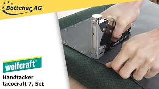 Handtacker Wolfcraft Tacocraft 7 7089000, Set