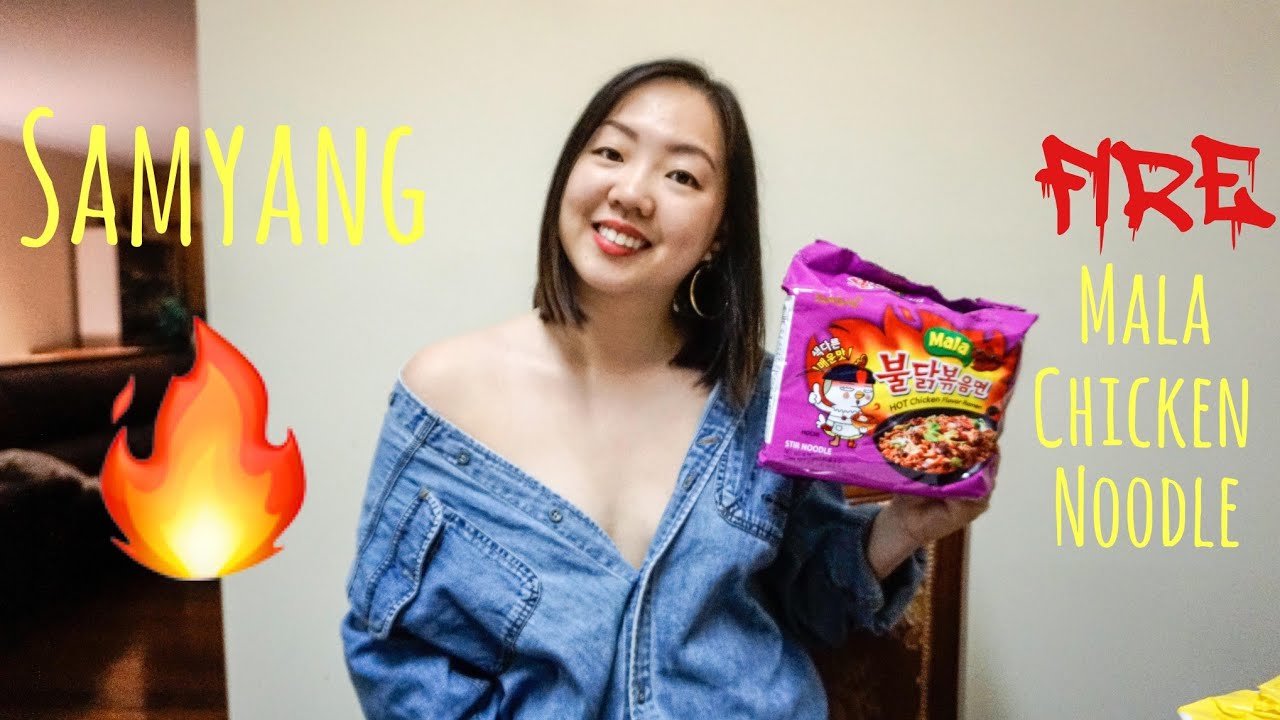 Samyang Mala 4x Spicy Noodles: Monday Reviews - YouTube