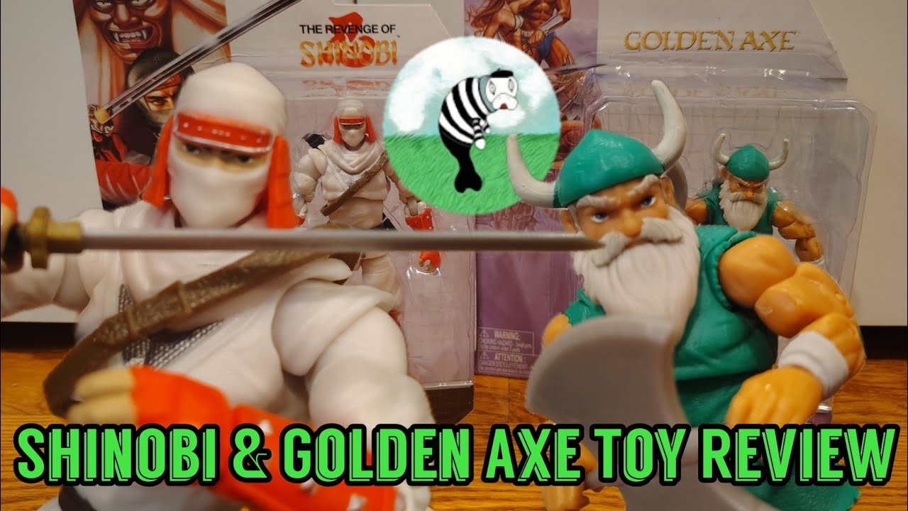 Sega Jakks Pacific Shinobi and Golden Axe Toy Review and Unboxing