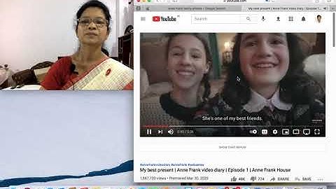 Anne Frank Diary Lesson 3 Part 4 Class 8