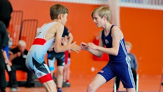 U14 A. Reiljan (EST) vs T. Soon (EST). Greco-roman 38kg youth wrestling Estonia.