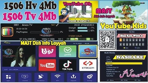 1506HV New Software 2025 – Stylish Menu, YouTube Kids, IPTV & Nashare