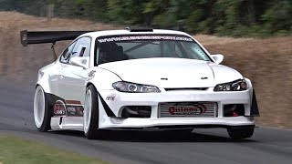 MENTAL Sounding 900HP 2JZ Supra engined Silvia S15 by Quinns M-Sport | FoS Goodwood *MUST HEAR*