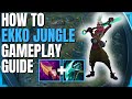 How to ekko jungle for beginners  full gameplay commentary guide  league of legends