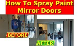 How to Paint Mirrored Closet Doors - Painting Metal Frames