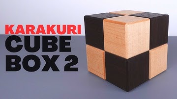 Karakuri Cube Box #2 - Japanese Wooden Puzzle - Solution Tutorial