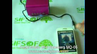 Jh-Md05 Portable Mini Micro Sdtf Speaker Pink