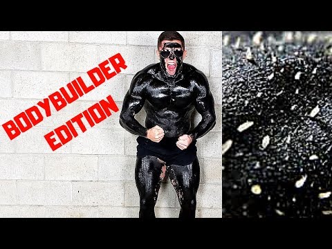 Vansinnigt smärtsam FULL KROPPSANSIKTSMASK utmaning | Bodybuilder VS Black Head Peel Off Mask