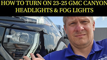 HOE U DE KOPLAMPEN EN MISTLAMPEN VAN UW GMC CANYON COLORADO INSCHAKELT