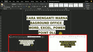 cara mengatasi microsoft office  berwarna Hitam word | Excel dan power Point_Tutorial Jinan screenshot 4