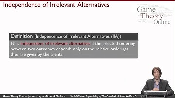 GTO2-1-04: Social Choice: Impossibility of Non-Paradoxical Social Welfare Functions