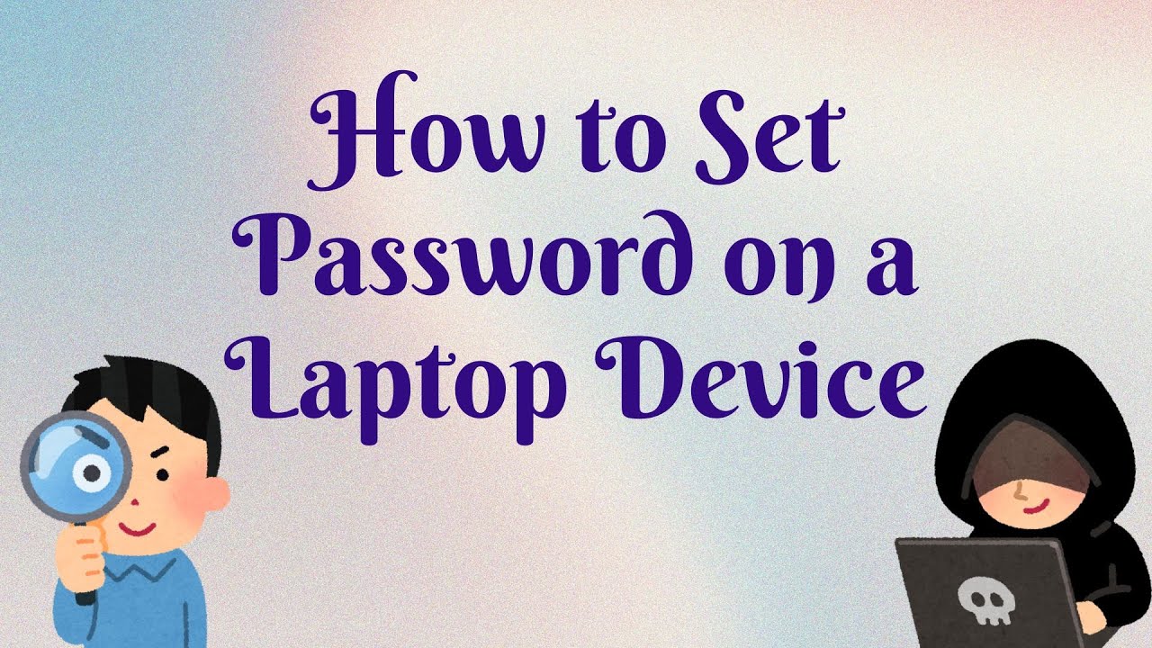 How to Set Password on Laptop │ English for Secretary - YouTube