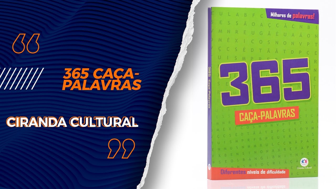 LIVRO INFANTIL 365 ATIVIDADES CACA-PALAVRAS ALFABETIZACAO CIRANDA