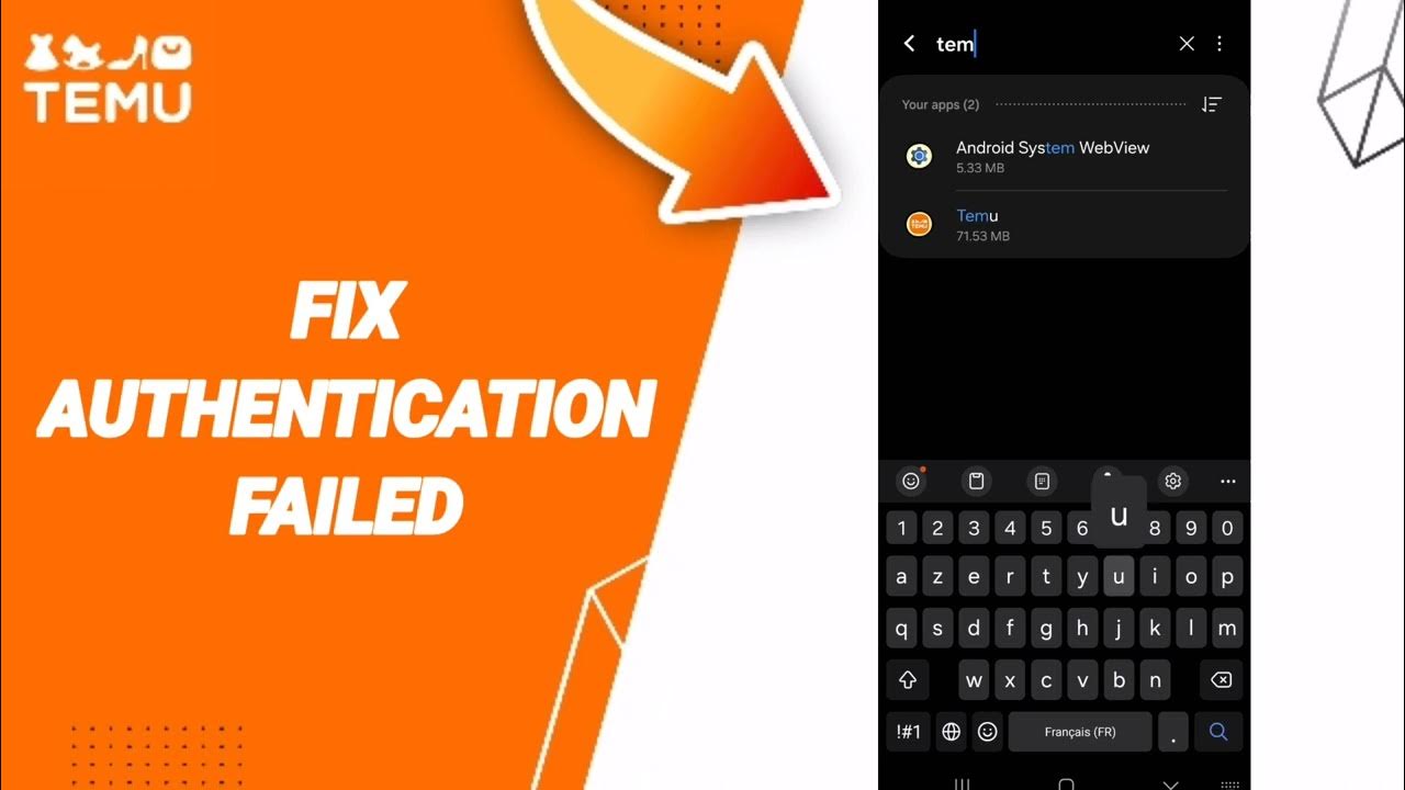 How to fix authentication failed on temu app 2024 youtube