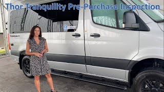 Conducting a Pre Delivery Inspection of BClassRV Before Purchase (2022 Thor Tranquility 19P)