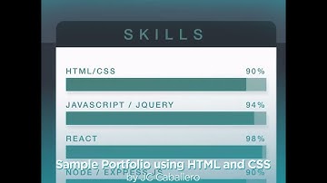 Sample Portfolio using HTML and CSS from JC of Batch 11 | Uplift Code Camp