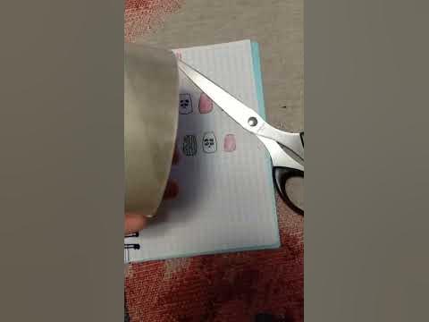 Как сделать накладные ногти из бумаги💅 - YouTube
