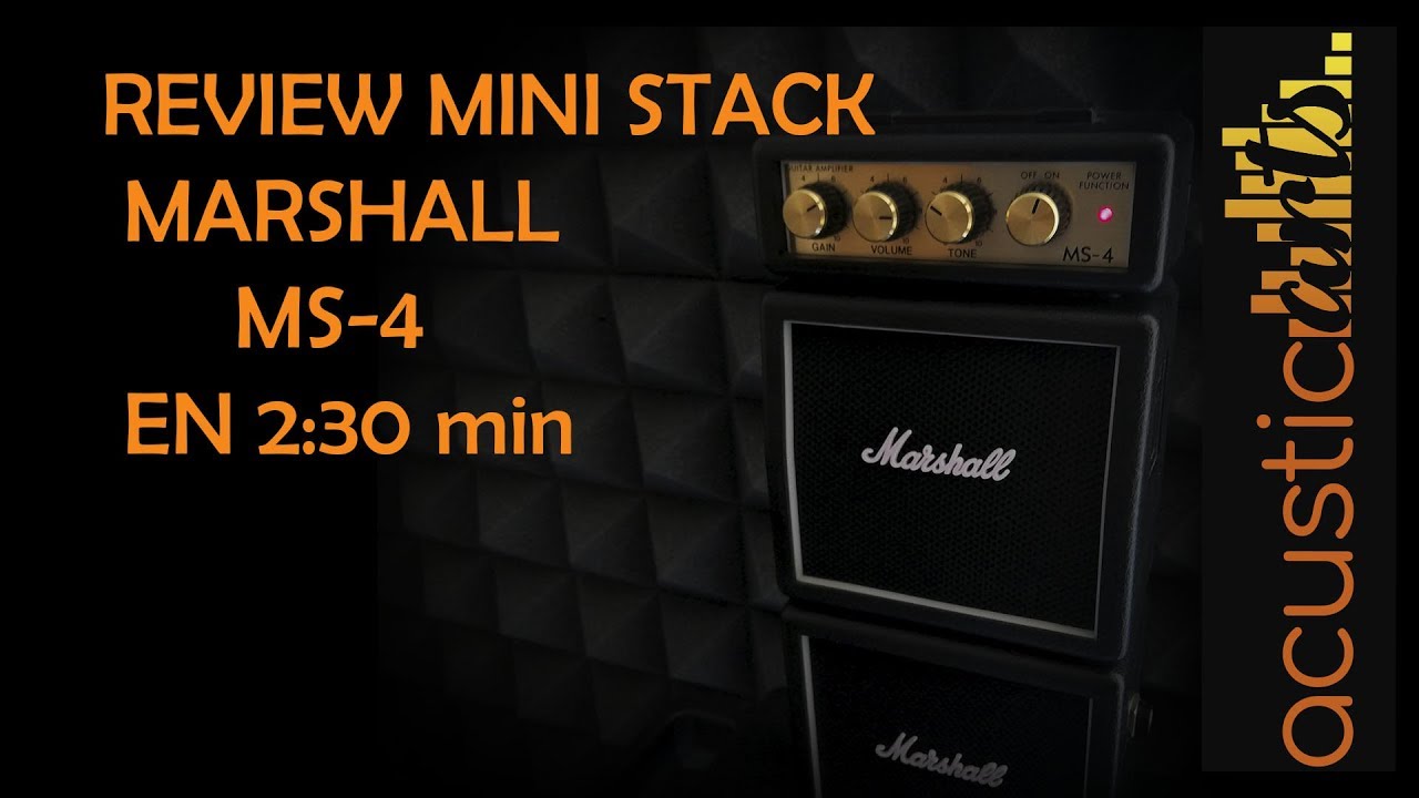 COMO SUENA EL MARSHALL MS 4 MARSHALITO - YouTube