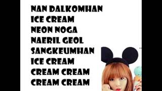 Ice Cream - Hyuna ( Lyrics )