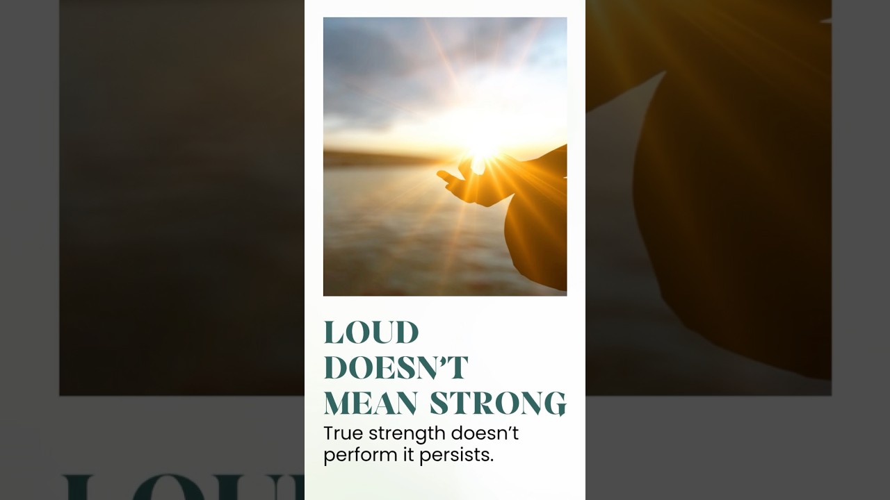 Quiet Is Unshakable Strength 