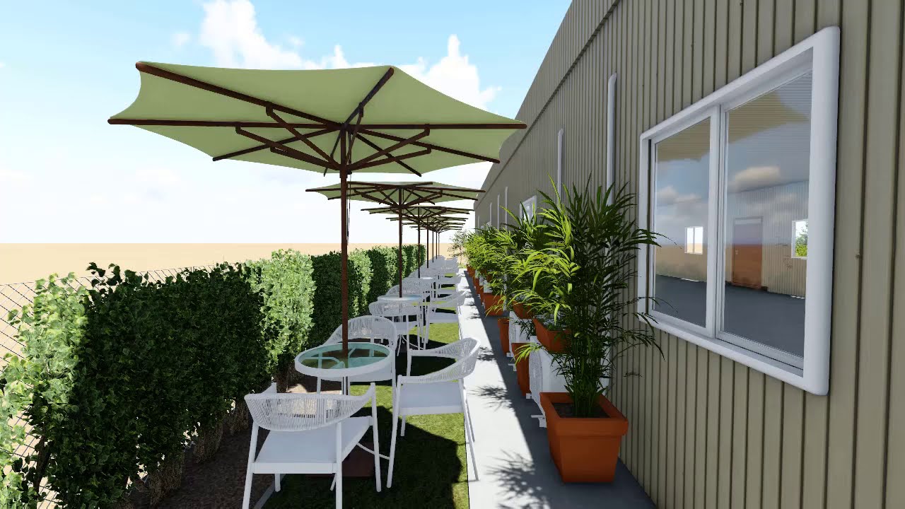 Outdoor Lunch Area Walkthrough YouTube