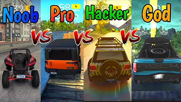 Extreme Car Driving Simulator : Noob vs Pro vs Hacker vs God